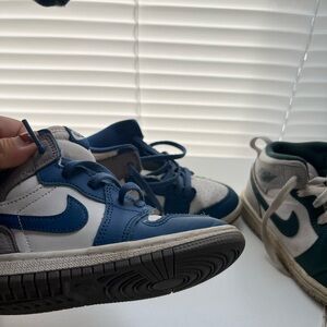 Kids Blue and White Sneakers